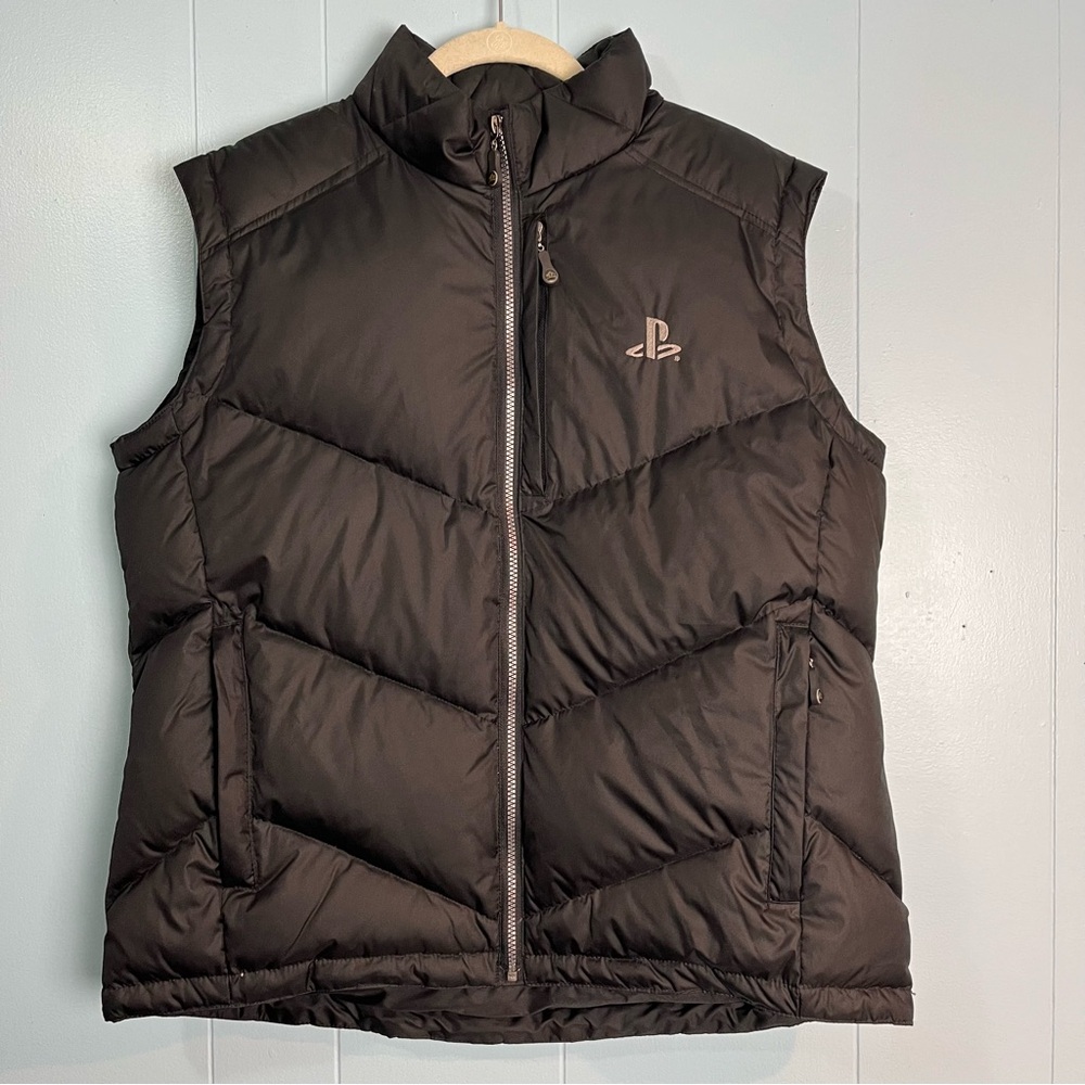 Stormtech PlayStation PS Women XL Down Puffer Vest Black Game Gaming Promotion